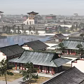 Ancient Architecture Complex With Traditional Tiled Roofs Courtyards And Scenic Lakeside Trees