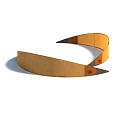 High Quality Curved Wooden Playground Equipment Slide for Kids Outdoor Play