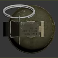 Military Hand Frag Grenade With Metal Body Safety Pin And Comp B Marking