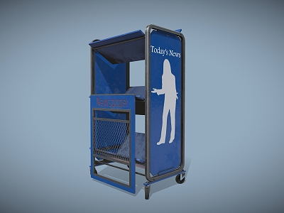 Newspapers Newspaper Kiosk 3d model