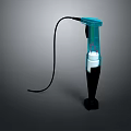 Handheld Electric Utility Tool With Blue Handle Black Base And Power Cord