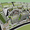 Modern High Rise Buildings With Vertical Gardens In Innovation Park Architectural Design