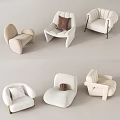 Lazy Sofa Various Modern Styles With Comfortable Seating And Soft Plush Material 3d model
