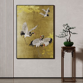 New Chinese Animal Painting Decorative Painting 3d model