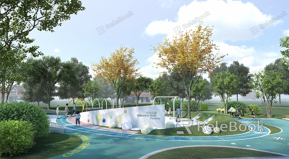 Modern Park Children's Recreation Area Landscape Park Children's Recreation Facilities model