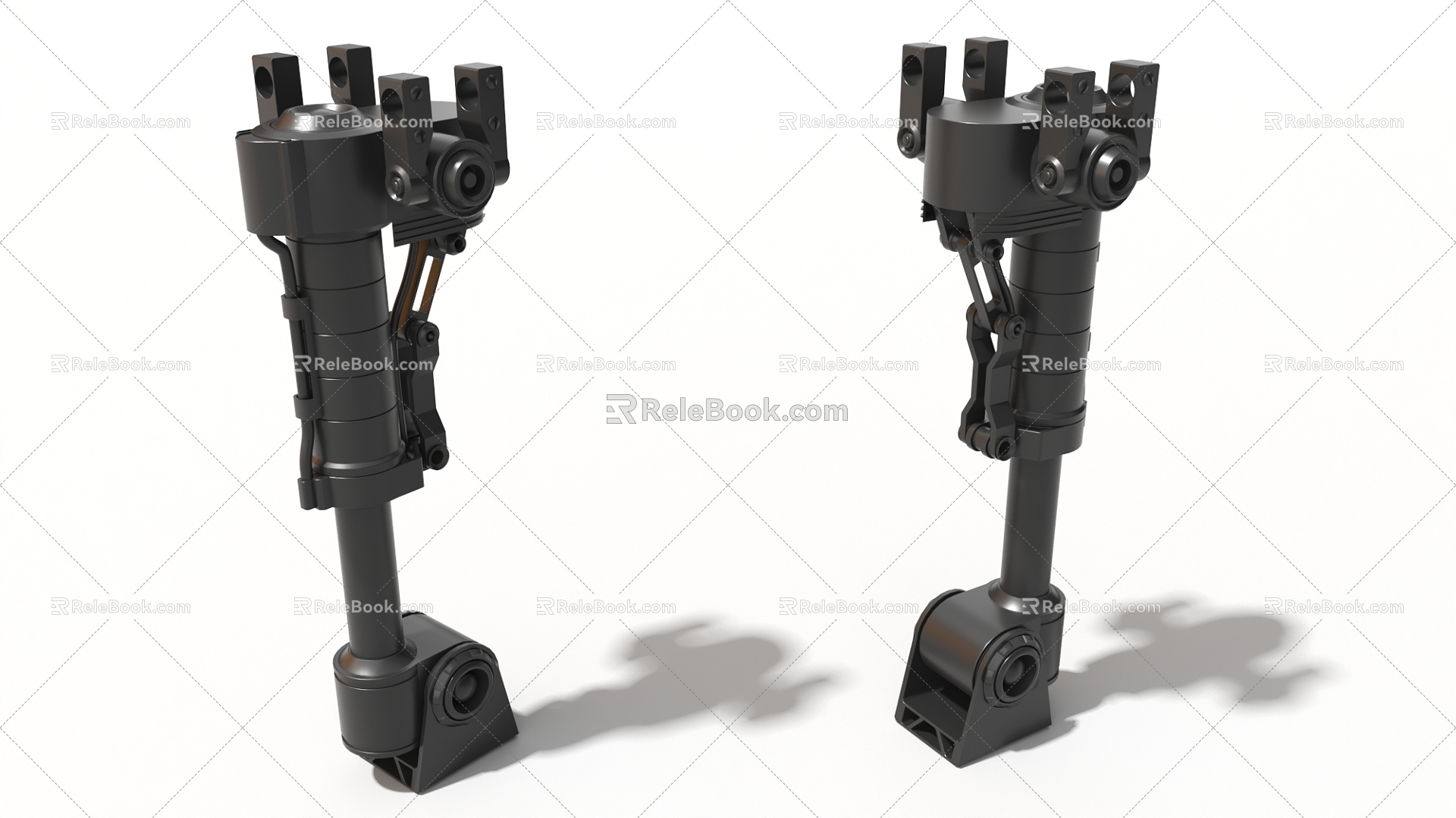 Bearing Rotor Robot Arm Column Hard Surface Machinery High-tech Industrial Parts 3d model