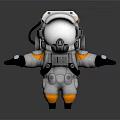 Modern Game Character Cartoon Astronaut Animation Astronaut Animation Astronaut Cartoon Astronaut 3d model