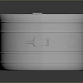 Stainless Steel Cylindrical Food Container with Lid Handle and Closure Latch for Portable Lunch Storage