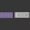 Medical Treatment Table With Purple Upholstery Adjustable Structure Ergonomic Design And Color Options