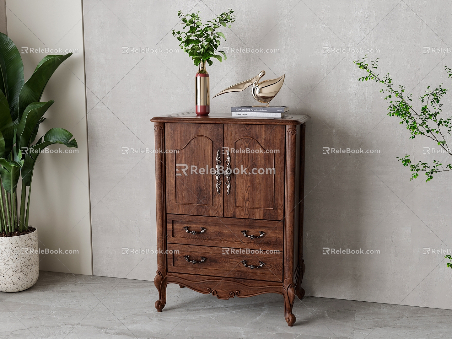 American Entrance Cabinet 3d model