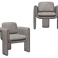 Modern Single Sofa Chair Casual Sofa Lazy Sofa 3d model
