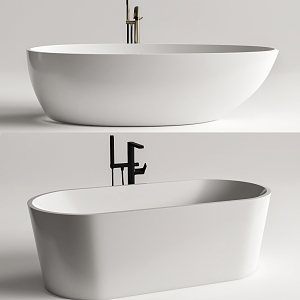 Modern Bathtub Combination Minimalist Bathtub 3d model