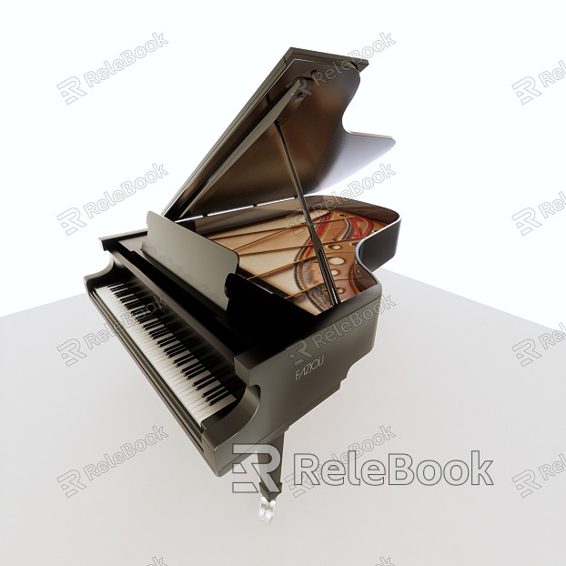 Modern Piano Grand Piano Living Room Decoration model