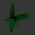 Green Leafy Plant With Large Wavy Leaves And Prominent Veins For Indoor Decor