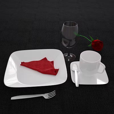 Tableware 3d model Tableware 3d model