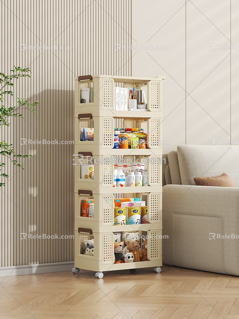 Cream Style Snack Storage Rack Toy Doll Snack Potato Chips Sofa 3d model