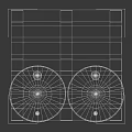 Industrial Equipment Featuring Two Acid Drums With Danger Labels On Wooden Pallet