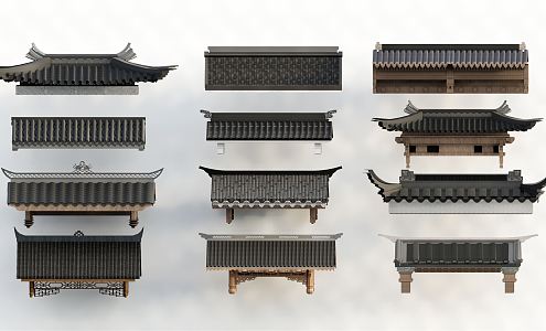 Chinese eaves 3d model