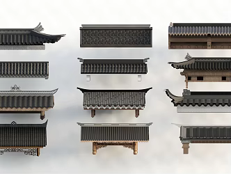 Chinese eaves 3d model