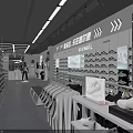 Modern Clothing Store Interior With Mannequins Display Racks And Fashion Apparel
