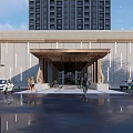 New Chinese Style Gate Main Entrance Building Gate 3d model