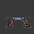 modern arch head 3d model