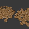 Modern Roman Coins Gold Coins Ancient Gold Coins Roman Gold Coins Gold Coins Gold Coins Money Gold Coins 3d model