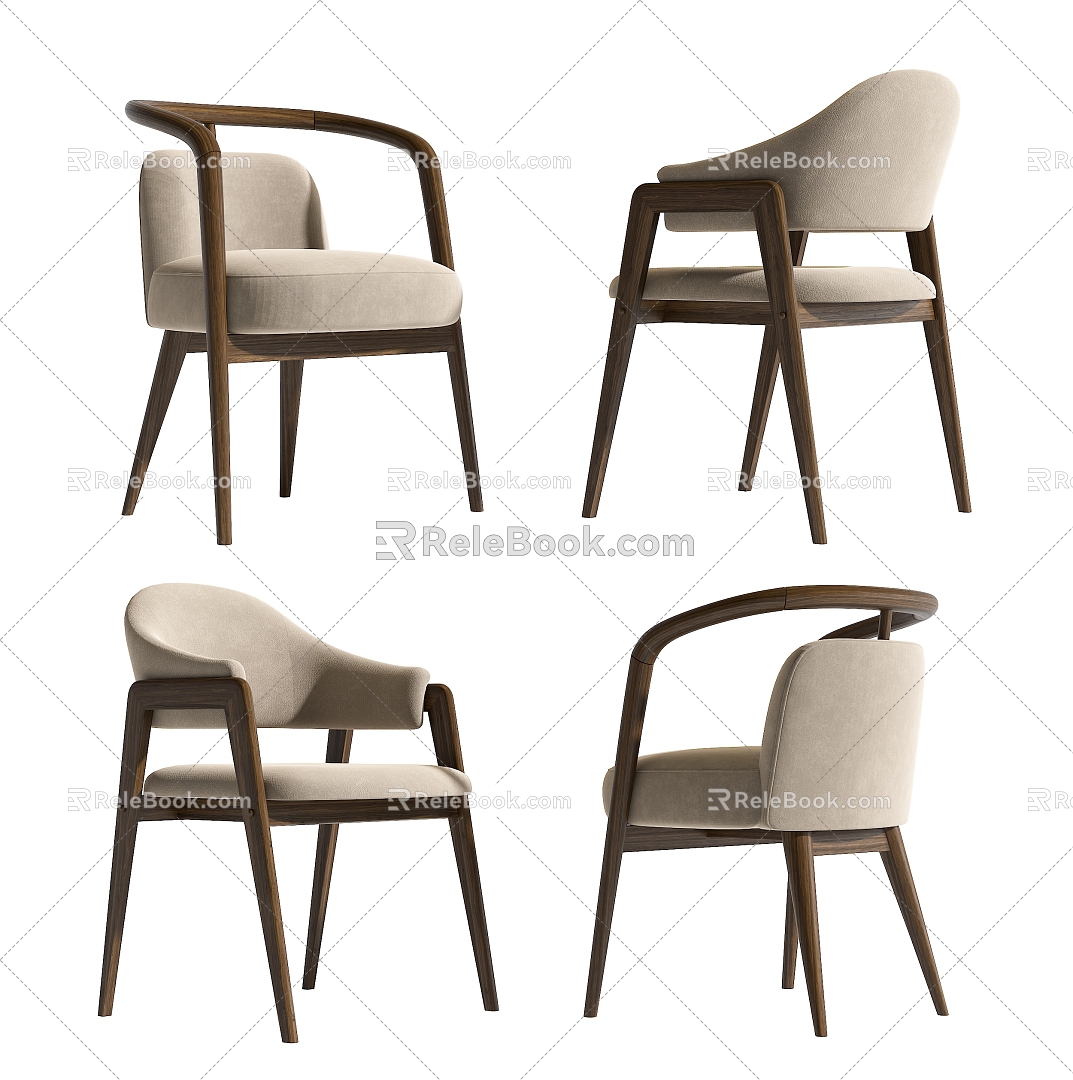 Dining chair combination 3d model