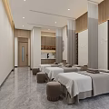 Traditional Chinese Medicine Shop Interior With Wooden Cabinets Counter And Labels