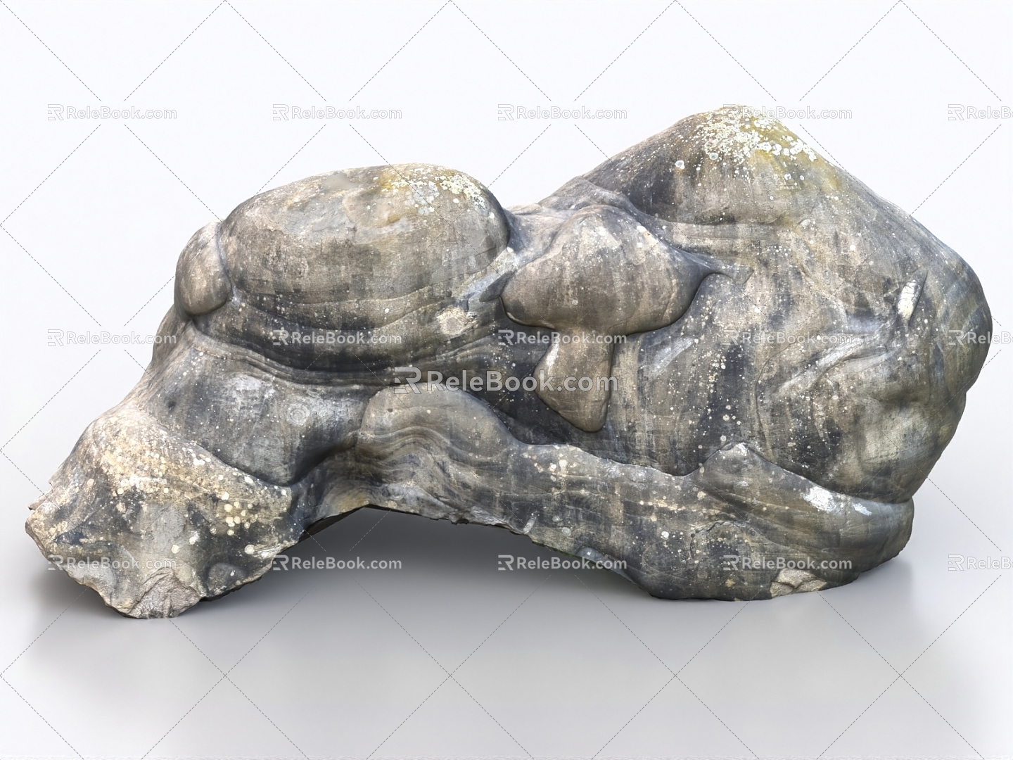 Stone Rock Stone Rockery 3d model