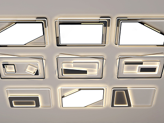 modern ceiling lamp 3d model