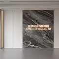 Modern Front Desk Background Wall Simple Background Wall Front Desk Reception Area Background Wall Company Front Desk Background Wall 3d model