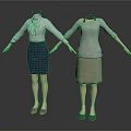 Women's Daily Life Clothing Sets With Shirts Skirts And Shoes In Various Styles
