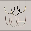 Pendant lamp combination 3d model