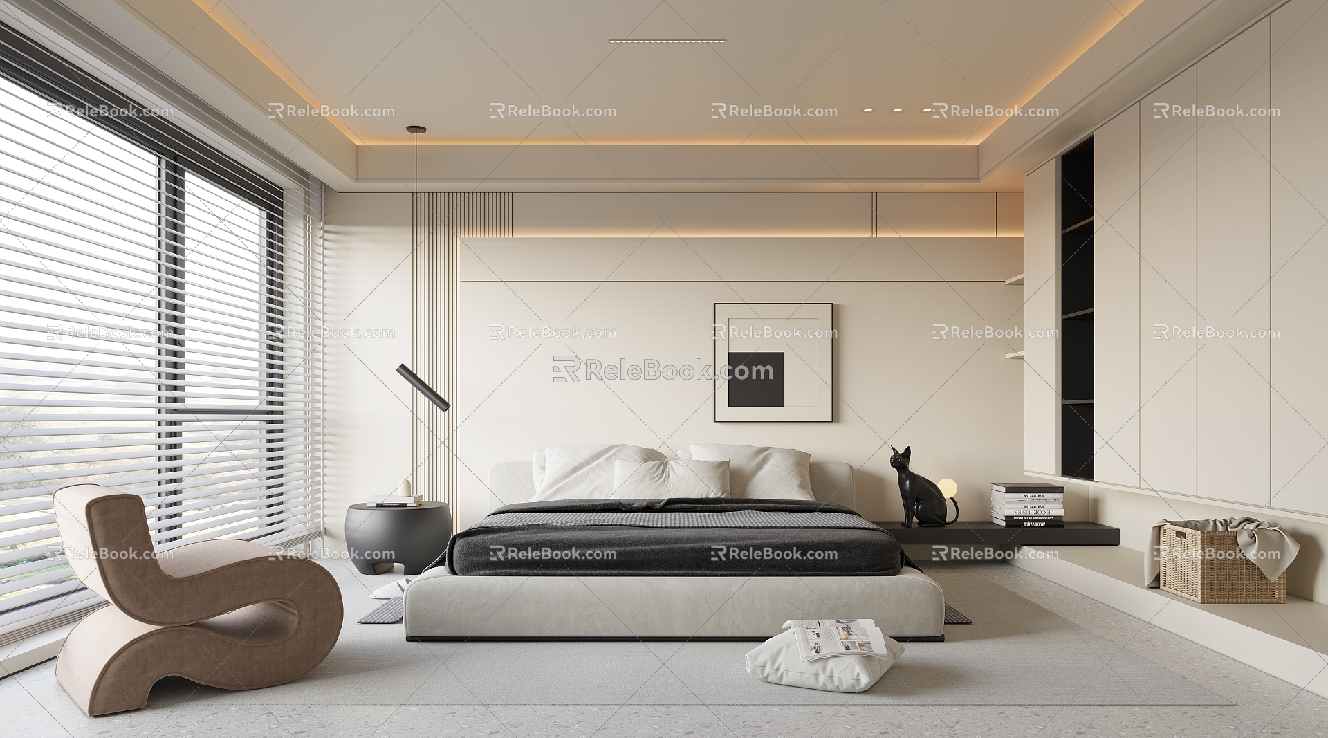 Modern Bedroom Home Master Bedroom 3d model