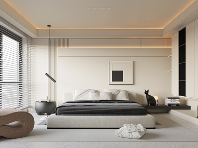 Modern Bedroom Home Master Bedroom 3d model