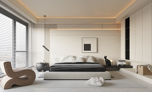 Modern Bedroom Home Master Bedroom 3d model