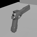 Guns AUTO 9 Pistol High Model Mech 3d model