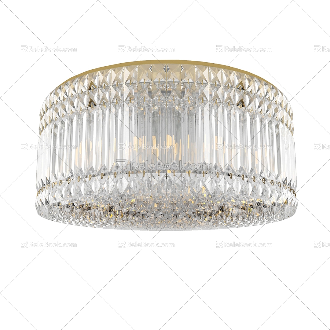 Simple Entry Luxury Crystal Glass Chandelier Chandelier Crystal Glass Chandelier Living Room Chandelier Dining Room Chandelier 3d model