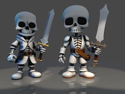 Skeleton Warrior Skeleton Warrior Batman Guard Game Role Sword Skeleton Warrior Skeleton Warrior Skeleton 3d model