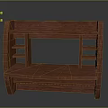 Red Wooden Bookshelf With Multiple Shelves And Lower Tabletop For Home Furniture