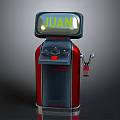 Retro Style Kitchen Appliance In Red Black With JUAN Screen Control Buttons And Handle