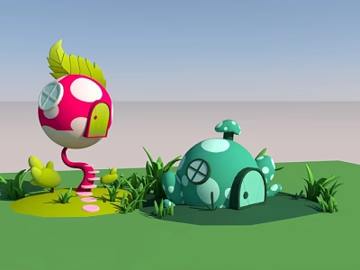 Cartoon House 3d model Cartoon House 3d model