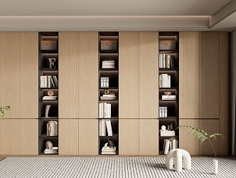 Simple Bookcase Open Bookcase High Bookcase 3d model