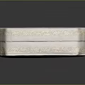 Elegant Lavender Perfume Cosmetics Decorative Box With Intricate Golden Patterns And Double Layer