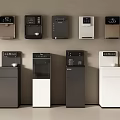 Modern Daily Electrical Appliances Water Dispensers Wall Mounted And Floor Standing Black White Brown