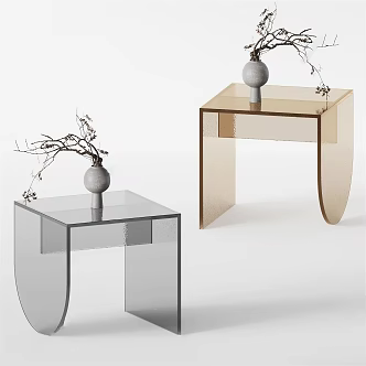 Modern side-to-side acrylic side-to-side 3d model