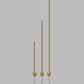 Modern Brass Wall Lamps With Marble Accents And Sleek Cylindrical Design