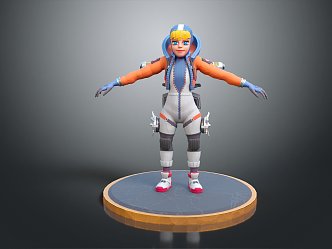 Modern Game Character Sci-Fi Warrior Future Warrior Super Soldier Super Soldier 3d model