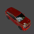 Red SUV Vehicle With Sleek Body Design And Black Alloy Wheels